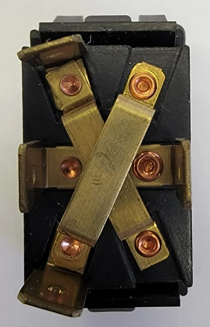 0852-4312 McGill On-Off-On Rocker With 2 14 Volt Red Lamps, Spade Terminals With Jumpers 3 0852-4312 McGill On-Off-On Rocker With 2 14 Volt Red Lamps, Spade Terminals With Jumpers - Image 3