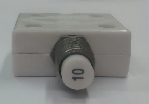 1600-037-100 Push To Reset Circuit Breaker, 10 Amp, White Button, Spade Terminals 2 1600-037-100 Push To Reset Circuit Breaker, 10 Amp, White Button, Spade Terminals - Image 2