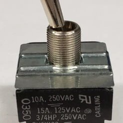 IL250-73 Carling Four Pole On-On Toggle Switch, 15 Amps, 4PDT, Solder Terminals