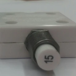 1600-082-150 Push To Reset Circuit Breaker, 15 Amp, White Button, Bent Screw Terminals -Eaton shop 15a white 72816.1614785351