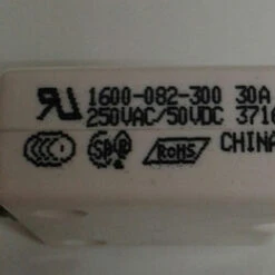 1600-082-300 Push To Reset Circuit Breaker, 30 Amp, White Button, Bent Screw Terminals