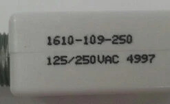 1610-109-250 Push To Reset 25 Amp Circuit Breaker, Fuse Terminals