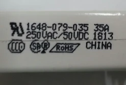 1648-079-035 Push To Reset 35 Amp Circuit Breaker, 15/32 Metal Bushing With Step