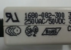 1680-082-300 Push To Reset 30 Amp Circuit Breaker, 3/8-27 Bushing, Screw Terminals, White Button