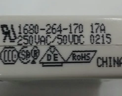 1680-264-170 Mechanical Products 17 Amp Push To Reset Circuit Breaker, Spade Terminals