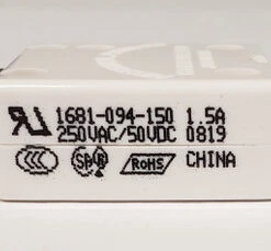 1681-094-150 Push To Reset Circuit Breaker, 1.5 Amps, Spade Terminals