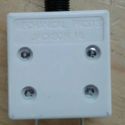 252-001-150-44 Mechanical Products Push To Reset Circuit Breaker, 15 Amps, Anti-rotation Flat On Bushing