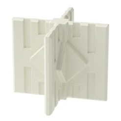 Panel Connectors - CX1W Cream White Middle/Foot 4-Way | GOGO Panels