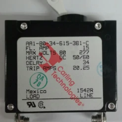 AA1-B0-34-615-3B1-C Carling A Series 15 Amp Single Pole Magnetic Circuit Breaker