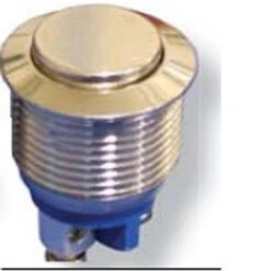 BH19NRSZX 19 MM Anti Vandal Push Button Switch, Momentary, Raised Button, Stainless Finish