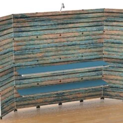 Trade Show Booths 10x10 | Capital | GOGO Panels -Eaton shop Capital Blue Wood slatwall