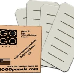 Tradeshow Panel - P2BW-12pk Cream White 2' X 1' | GOGO Panels