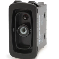 L11D1AH01 Carling L Series Rocker Switch, Raised Bezel, Single Pole, On-Off, One Independent Green Led