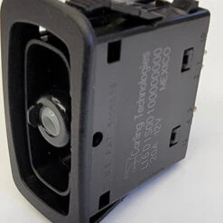 L16D1S001 Carling SPDT L Series On-Off-On Rocker Switch No Lamps, 20A, 12V