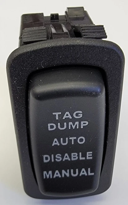 L17D1CNN1 Tag Dump Carling On-Off-(On) Single Pole Rocker Switch, 2 Ind Amber LEDs, Tag Dump Cap - Image 2