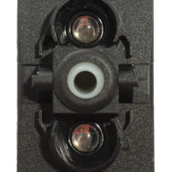 V1D1KXXB-000-XLU1 Carling Rocker Switch On-Off With 2 Blue Leds, Single Pole, Spade Terminals