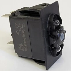 V8D1W66B-00000-000 SPDT Double Momentary Rocker Switch, 2 Independent Lamps