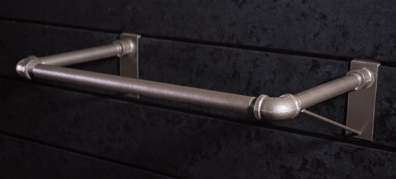 2' Rustic Pipe Hanger - Bronze 1 2' Rustic Pipe Hanger - Bronze