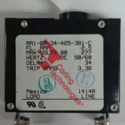 AA1-B0-34-425-3B1-C Carling Single Pole 2.5 Amp Magnetic Circuit Breaker