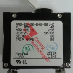 AA2-B0-26-640-5B1-C Carling A Series Double Pole Circuit Breaker 40 Amps