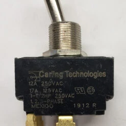 HK271-73 Carling Three Pole On-Off Toggle Switch 17 Amps, Spade Terminals