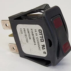 K1ABFNBBFA Otto K1 Sealed On-Off-On Rocker Switch, 2 12 Volt Red LEDS