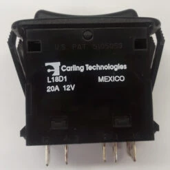 L18D1CNN1-3AAFE-1FC Double Momentary Rocker Switch With 2 Amber Leds, Bright And Dim Etched On Actuator