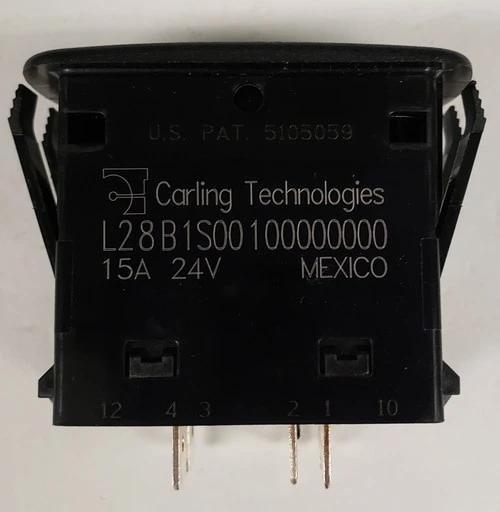 L28B1S001 DPDT L Series Rocker Switch, Spring Return To Center Off, Double Momentary 1 L28B1S001 DPDT L Series Rocker Switch, Spring Return To Center Off, Double Momentary