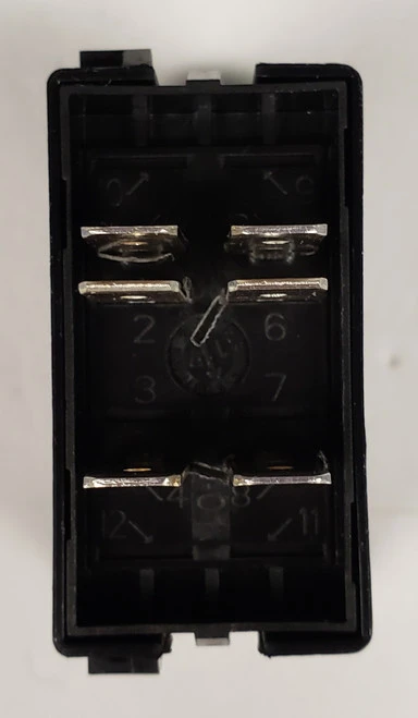 L28B1S001 DPDT L Series Rocker Switch, Spring Return To Center Off, Double Momentary 2 L28B1S001 DPDT L Series Rocker Switch, Spring Return To Center Off, Double Momentary - Image 2