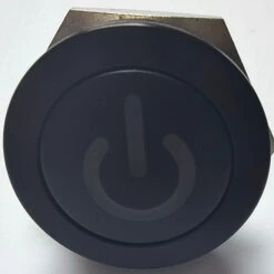 Otto Sealed Illuminated Low Profile Dome Push Button, Normally Open, 12 Volt Green LED, Power Icon -Eaton shop lp30m b1h222b e9 green power icon 92308.1691504492