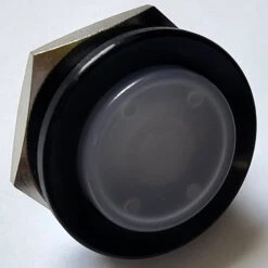 Otto Sealed Illuminated Dome Push Button, SPDT, 12 Volt White LED, White Button Black Case -Eaton shop lp30m white front 2 59660.1691508530