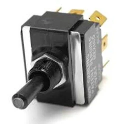 LT-2561-701-012 Carling Red Lit Tip Toggle Switch, On-Off-On, 12 Volt