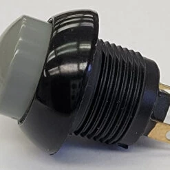 P9-211228 Otto Momentary On, Normally Open Push Button With Gray Raised Cap