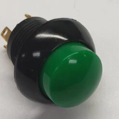 P9-213125 Otto Momentary Push Button Switch With Raised Green Button