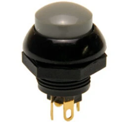 P9-213128 Otto Two Circuit Momentary Push Button With Gray Raised Button