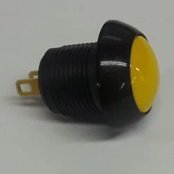 P9M-111124 Otto Latching On-Off Sealed Push Button Switch, Yellow Button