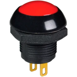 P9M-111121 Otto Latching On-Off Sealed Push Button Switch, Red Button
