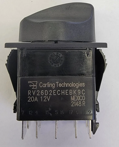 RV26D2ECHEB-K9C V Series Rotary Switch, On-Off-On, 3 Independent Leds, Red, Green & Blue 2 RV26D2ECHEB-K9C V Series Rotary Switch, On-Off-On, 3 Independent Leds, Red, Green & Blue - Image 2