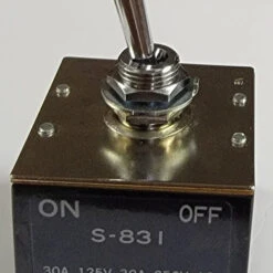 S-831 NKK 30 Amp Box Toggle Switch, 3 Pole On-Off, Screw Terminals