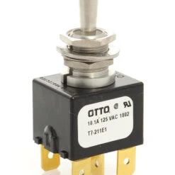T7-211E1 Otto Water Resistant Double Momentary Toggle Switch, Spring Return To Center Off Position