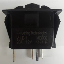 V1D1BC0B Carling V Series Rocker Switch, On-Off, Single Dependent Red LED