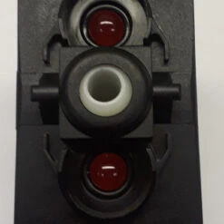 V1D2GTTC-00000-000 Carling On-Off Rocker Switch, 2 Super Bright Red LED, Panel Seal