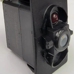 V2D2AC0B Carling V Series Momentary On-Off Rocker Switch, Independent Red LED