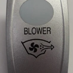 Carling Blower Rocker Switch Cap, Nickel With 1 White Lens, Blower Icon, V Series
