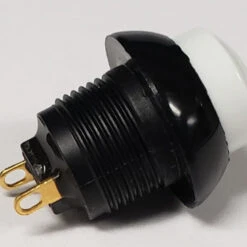 P9M-211129 Otto Latching On-Off Water Tight Push Button Switch, Raised White Button