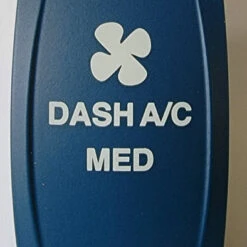 Carling V Series Blue Rocker Switch Dash AC Actuator, Low, Med, High